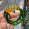 Elephant Crystal Glass Bangles