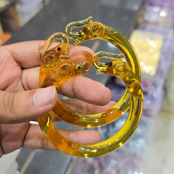 Elephant Crystal Glass Bangles