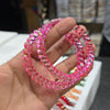 Spring Curved Crystal Glass Bangles