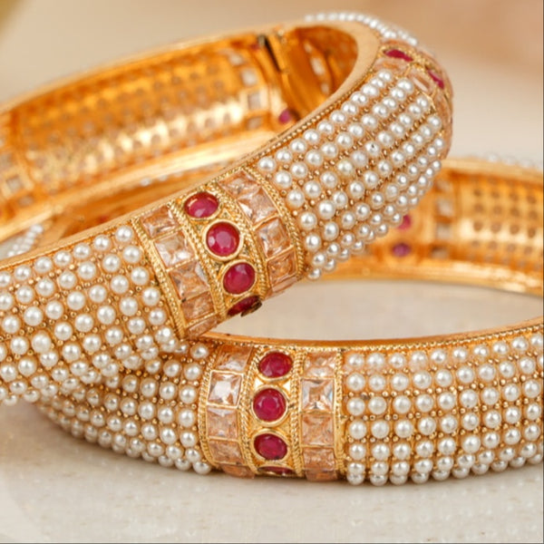 Moti Rekha Copper Bangles