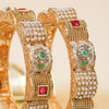 Noor Pearl Meenakari Copper Bangles