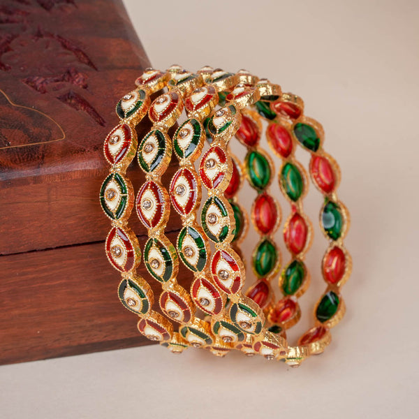 Aabha Meenakari bangles