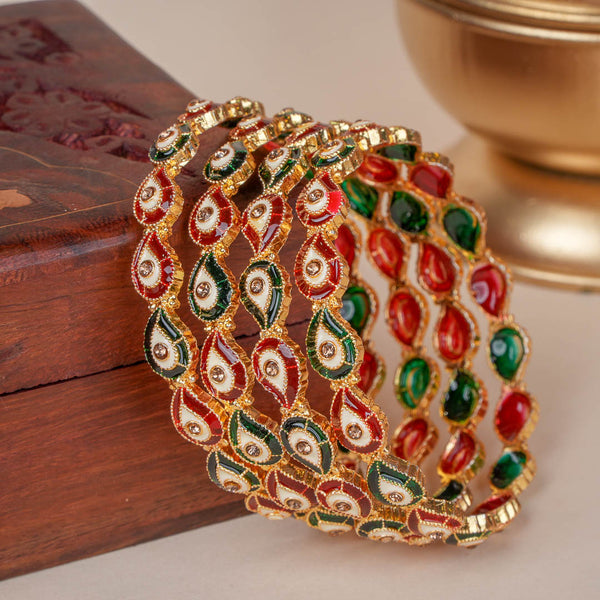 Resham Meenakari Bangles