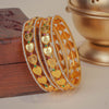 Maa Lakshmi Temple Coin Goldplated Bangles
