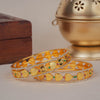 Maa Lakshmi Temple Coin Goldplated Bangles