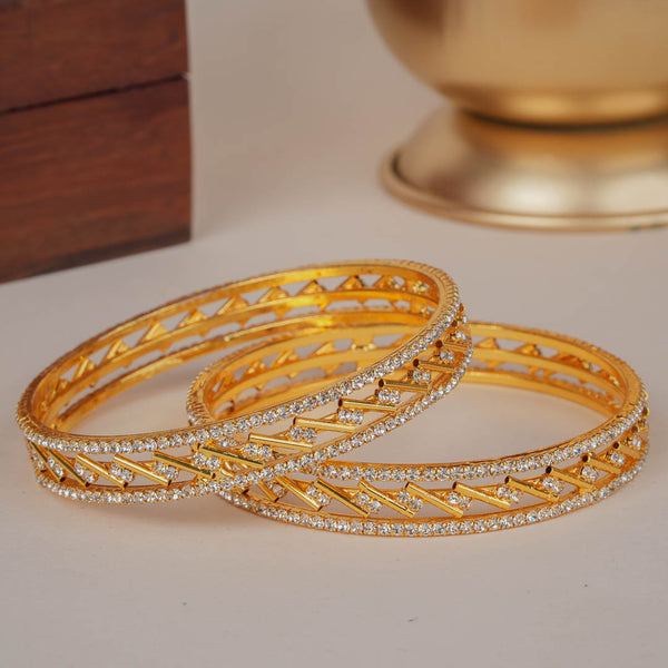 Lavanya Gold Plated Stone Bangles