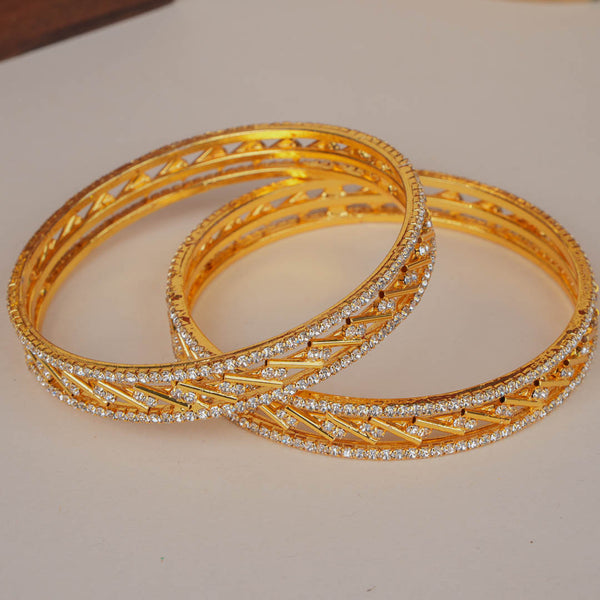 Lavanya Gold Plated Stone Bangles