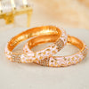 Pink Floral Celeste Enamel Bangles