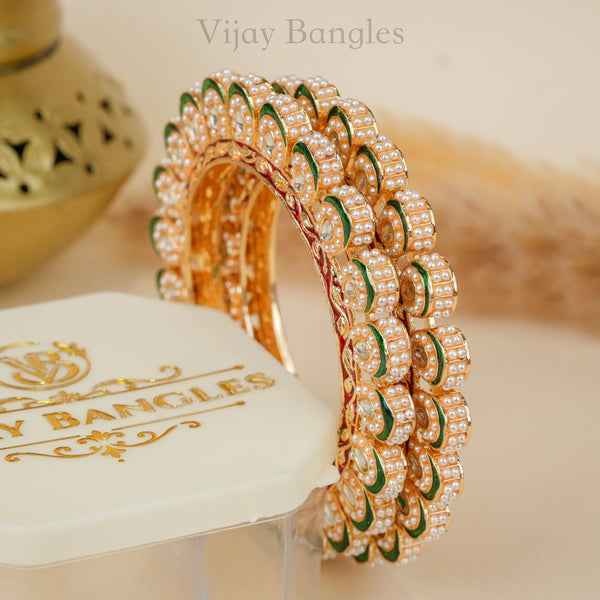 MotiMahal Pearl Meena Rajwadi Bangles