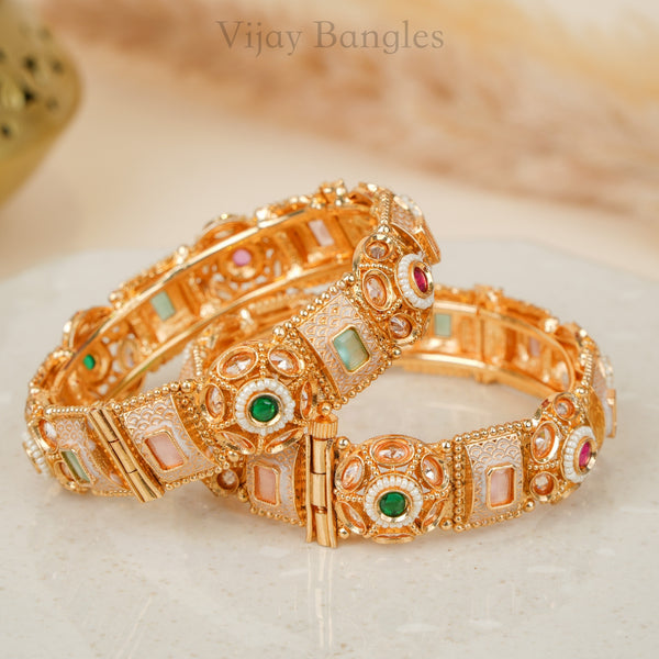 RATNA MEENAKARI COPPER BANGLES