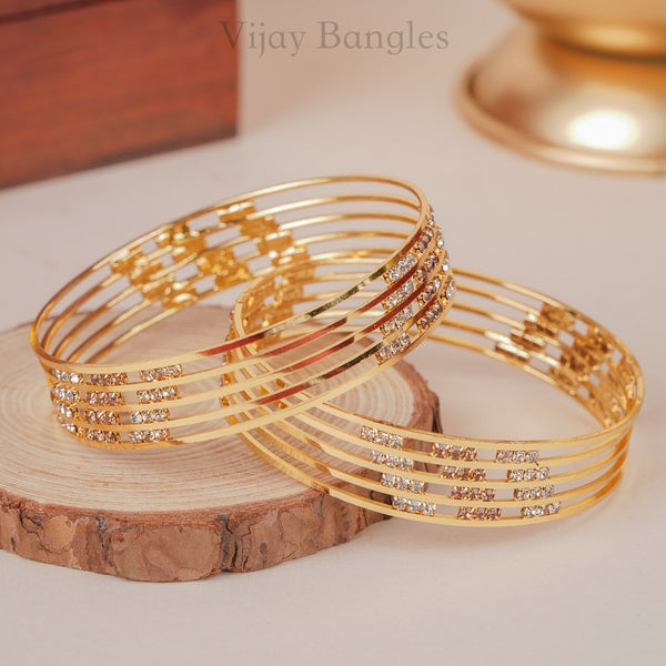 Mishika Gold Plated Bangles