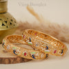 Mayur Meenakari Bangles (2 Pc Set)