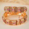Jodha Copper Meenakari Bangles