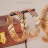 Mishika Gold Plated Bangles