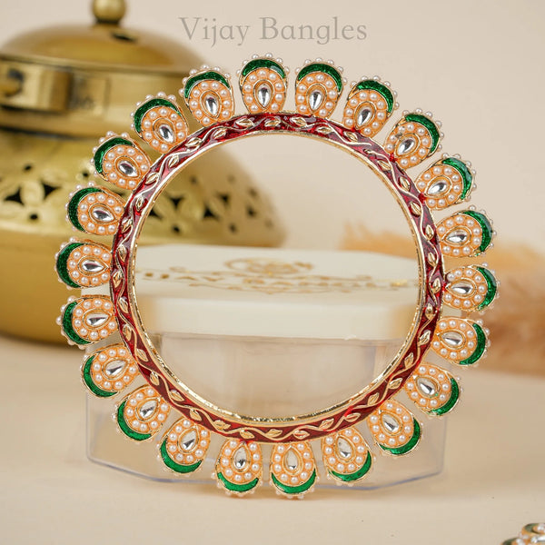 MotiMahal Pearl Meena Rajwadi Bangles