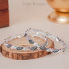 Yamini Silver Plated Bangles