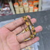 Diya Gold Plated Stone Bangles