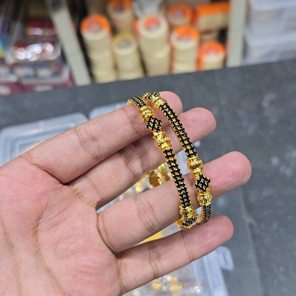 Diya Gold Plated Stone Bangles