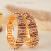 Jodha Copper Meenakari Bangles