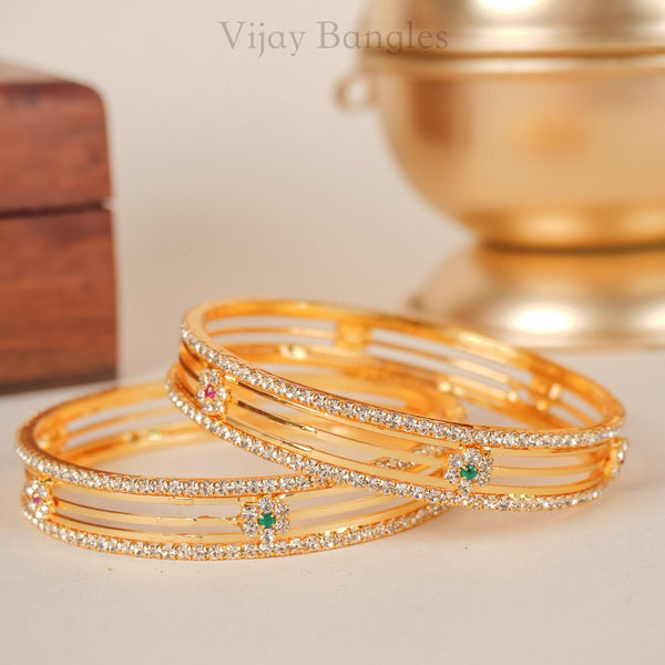 Reya Gold Plated Bangles