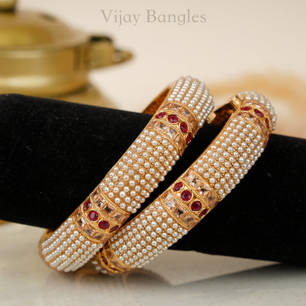 Moti Rekha Copper Bangles
