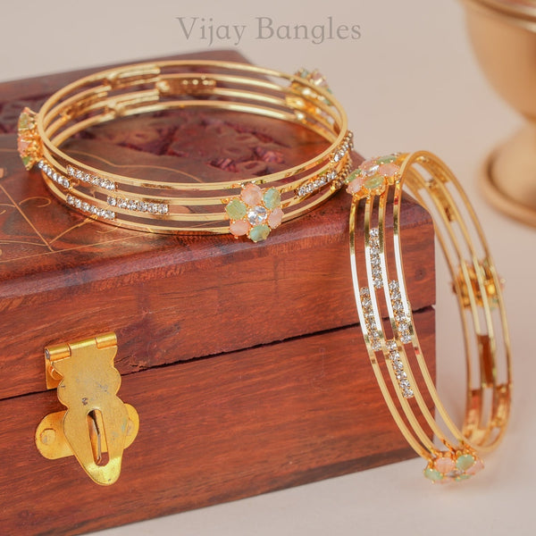 Navika Gold Plated Bangles