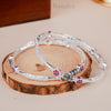 Saira Silver Plated Bangles