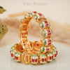 MEENA GAJRA COPPER POLKI BANGLE