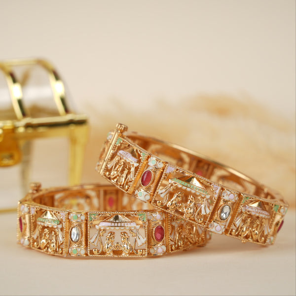Jalmahal Raja Rani Jharokha Bangles