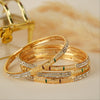 Sunheri Silver stone Bangles