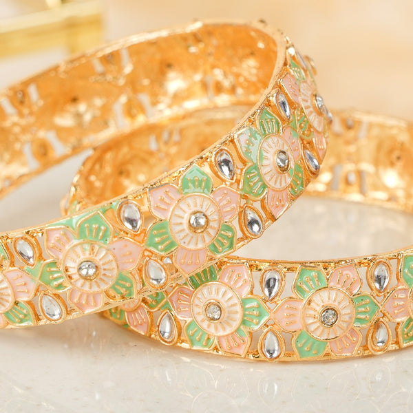 Vasantika Pastel Meena Bangles
