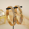 Sunheri Silver stone Bangles