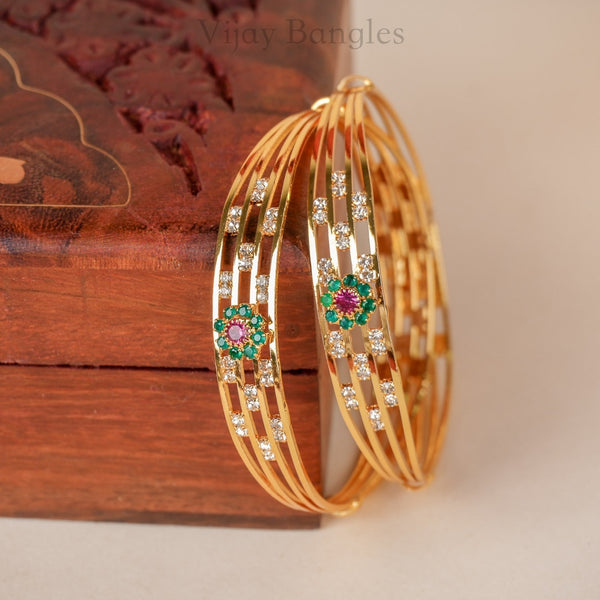 Vihana Gold Plated Bangles