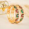 Lotus Meenakari Bangles