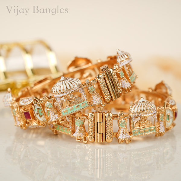 Royal Jharokha Copper Bangles