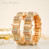 Maharani Multicolor Kundan Kada Bangles