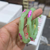 Lotus Crystal Glass Bangles