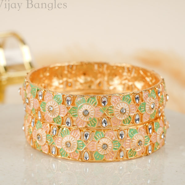 Vasantika Pastel Meena Bangles