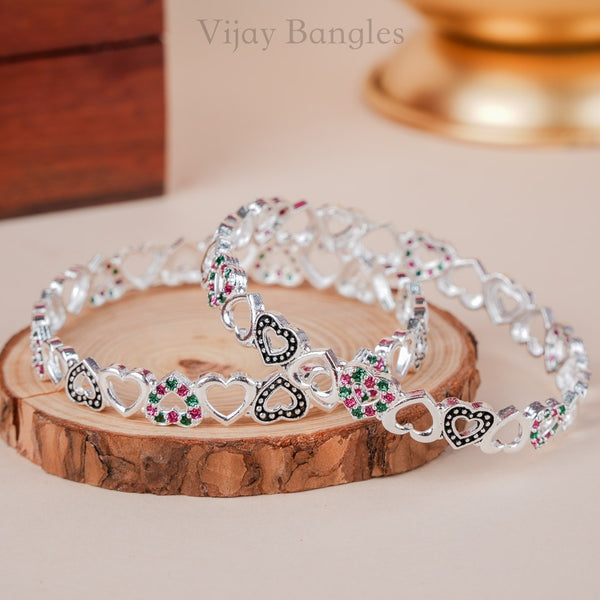 Kashvi Silver Plated Bangles