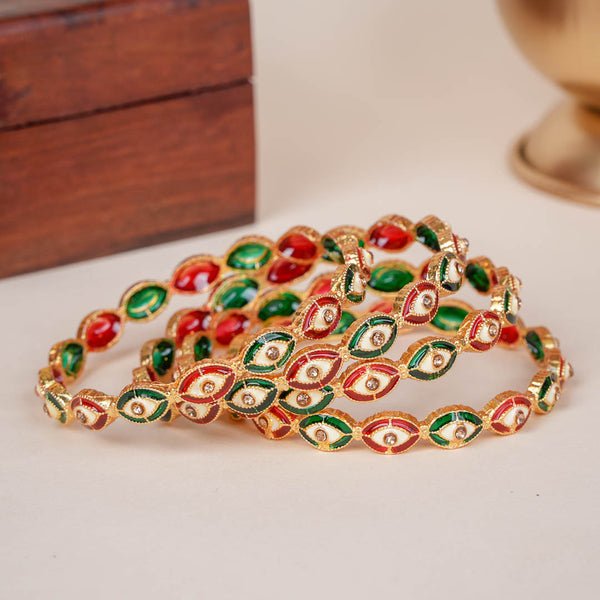 Aabha Meenakari bangles