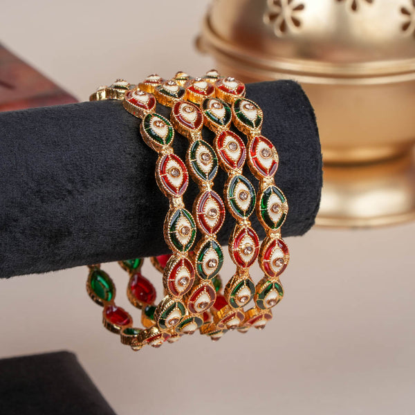 Aabha Meenakari bangles