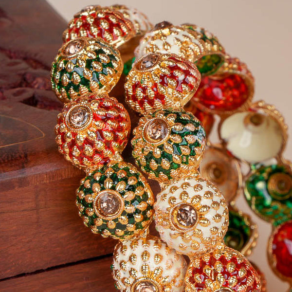 Rajkaya Meenakari Bangles