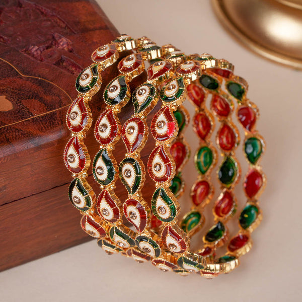 Resham Meenakari Bangles