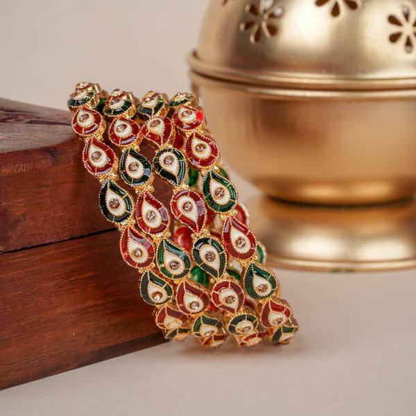 Resham Meenakari Bangles