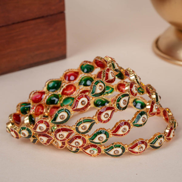 Resham Meenakari Bangles