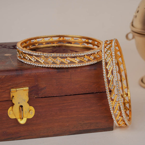 Lavanya Gold Plated Stone Bangles