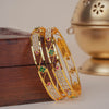 Alohaa Gold Plated CNC Bangles