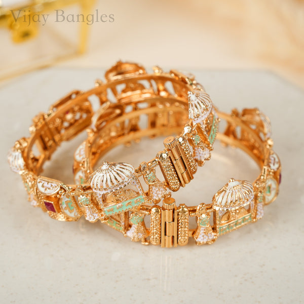 Royal Jharokha Copper Bangles