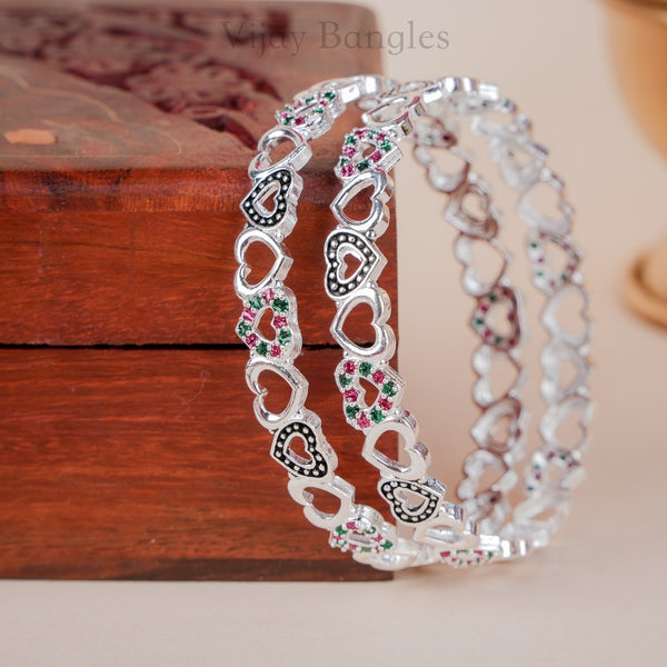 Kashvi Silver Plated Bangles