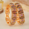 Jodha Copper Meenakari Bangles